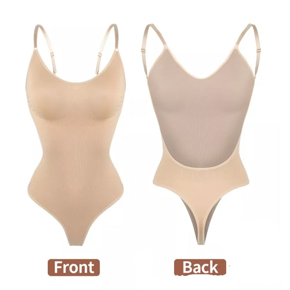 Plus Size Seamless Backless One-Piece Shapewear - Invisible Body Shaper