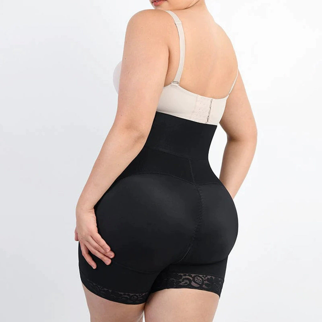 High-Waist Zipper Bodysuit