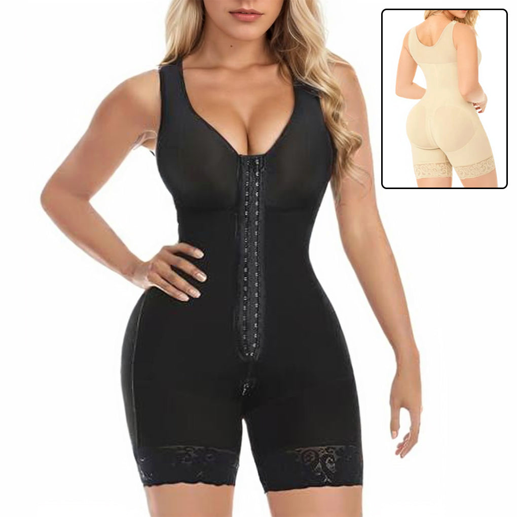 Open-Bust Mid-Thigh Bodysuit