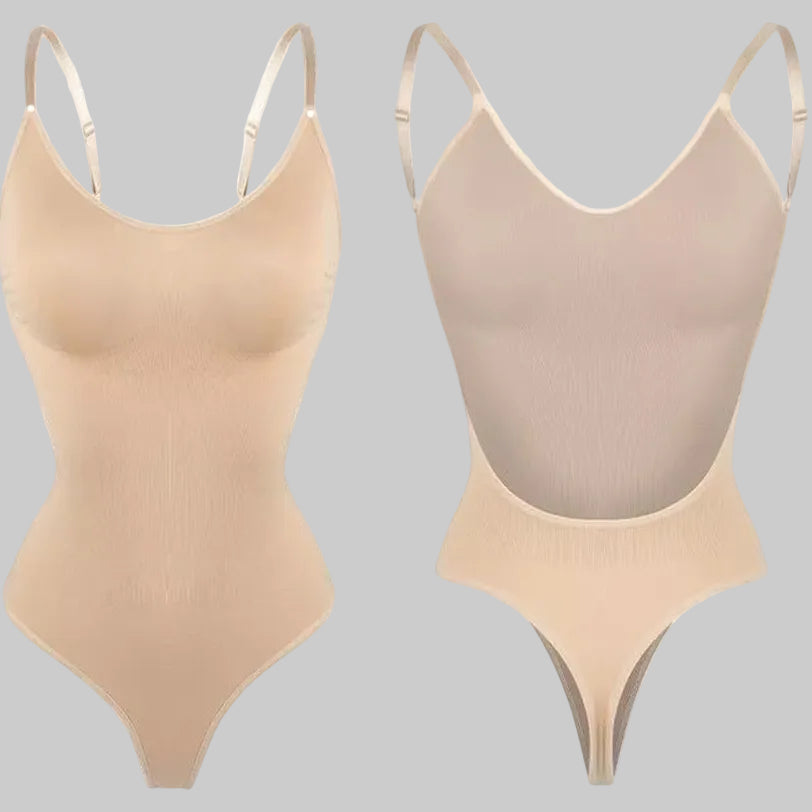 Plus Size Seamless Backless One-Piece Shapewear - Invisible Body Shaper