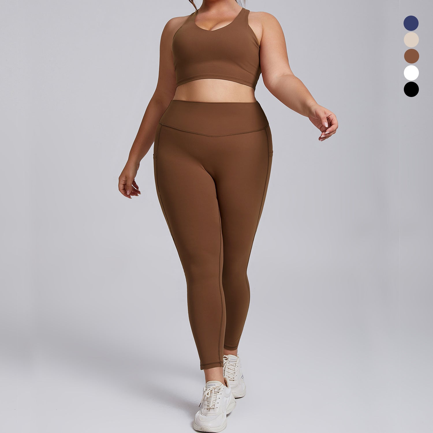 Plus-size yoga set