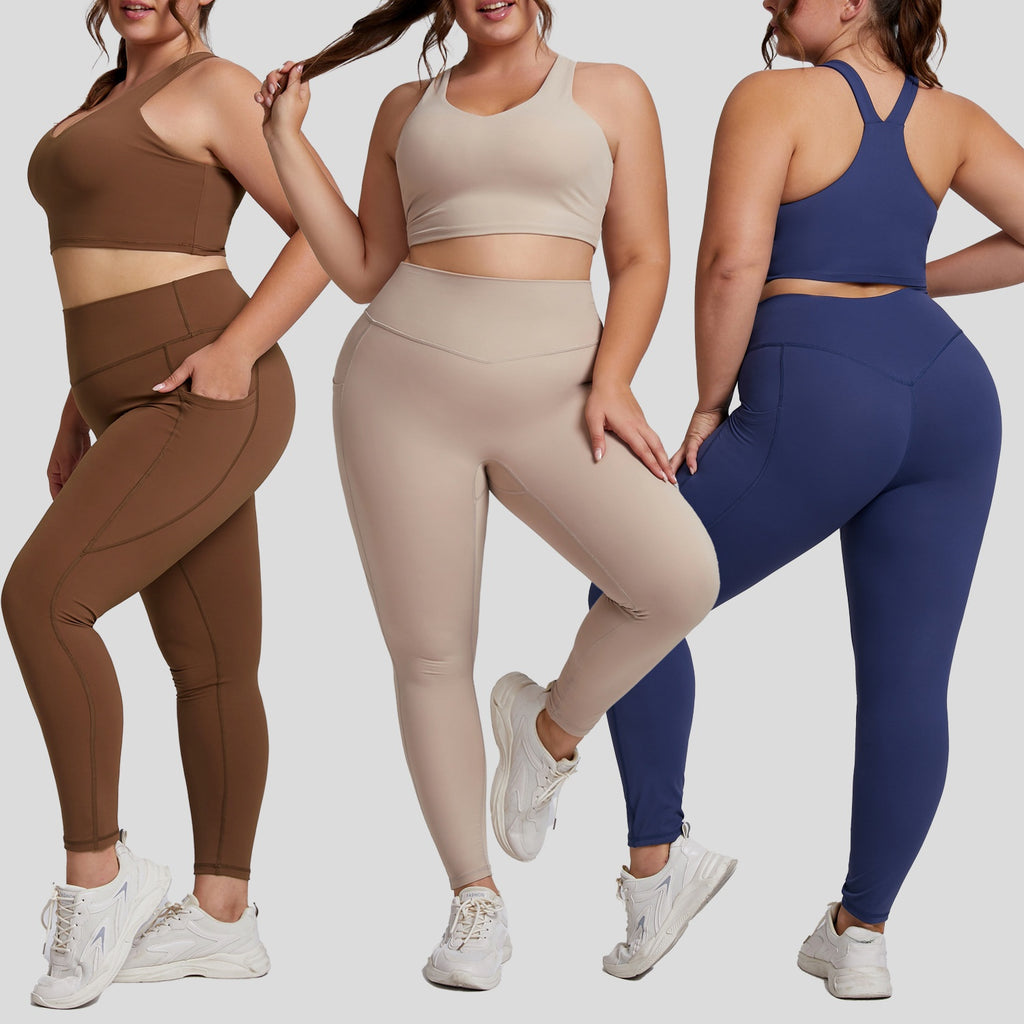 Plus-size yoga set