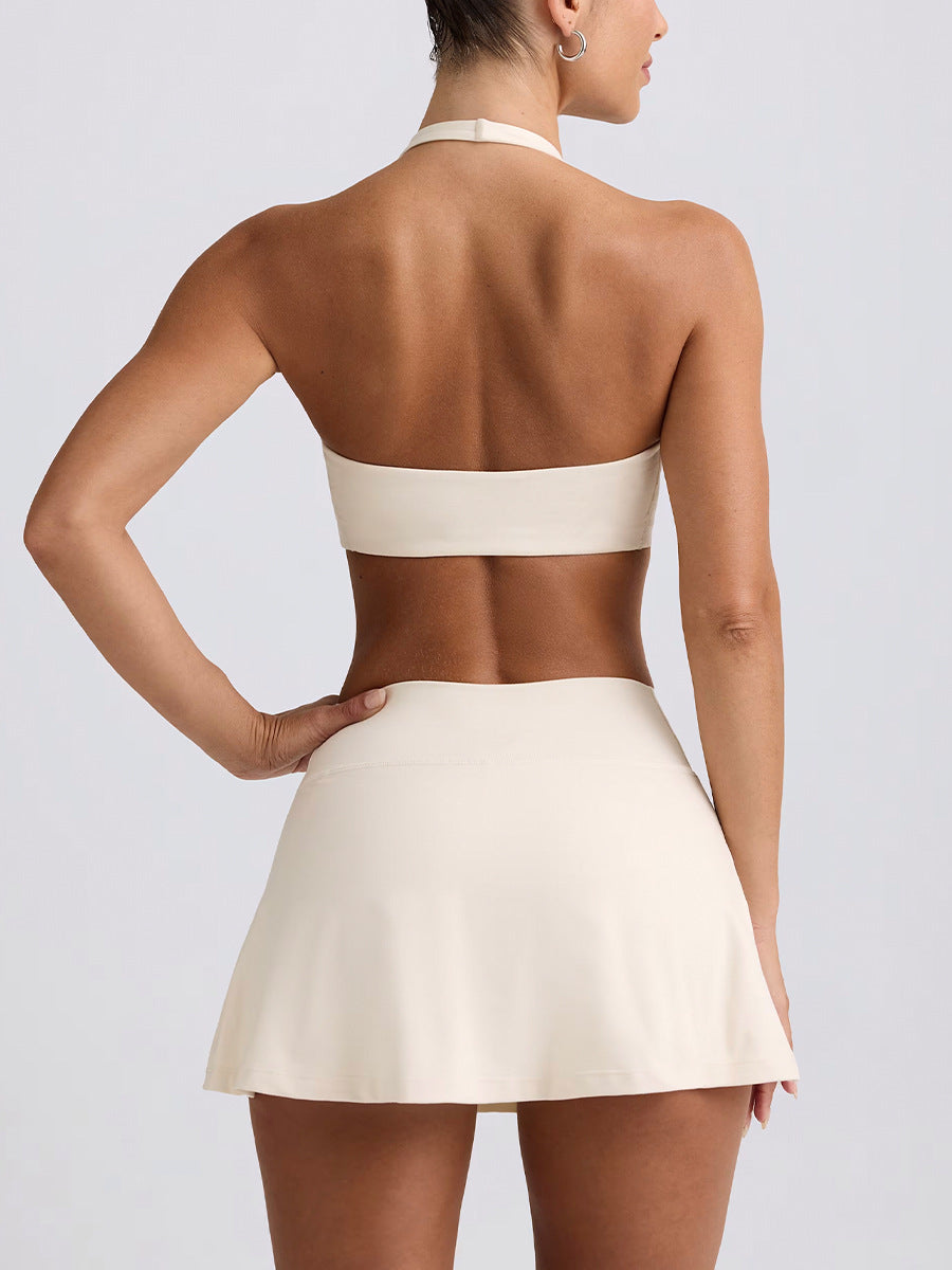 Seamless Sports Bra & Skirt Set