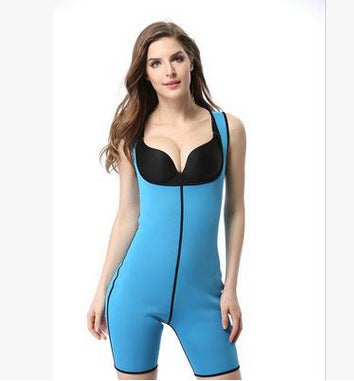 Neoprene Sauna Suit Waist Trainer - Full Body Shaper Corset Bodysuit for Women
