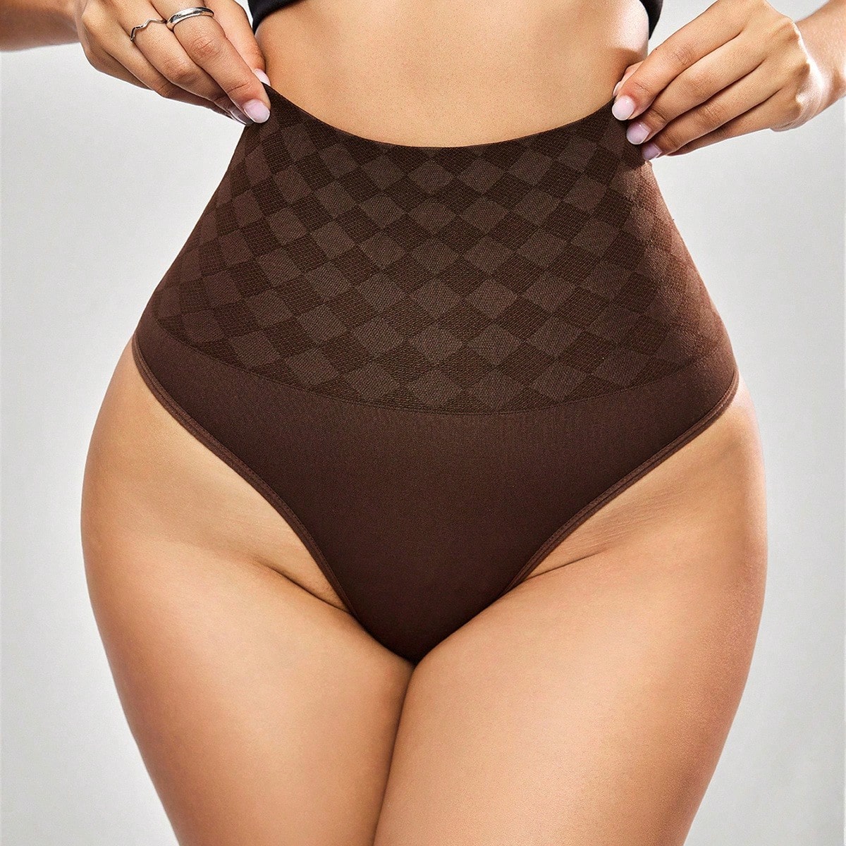 High-Waisted Shapewear Thong - Tummy Control Butt Lifter Seamless Body Shaper