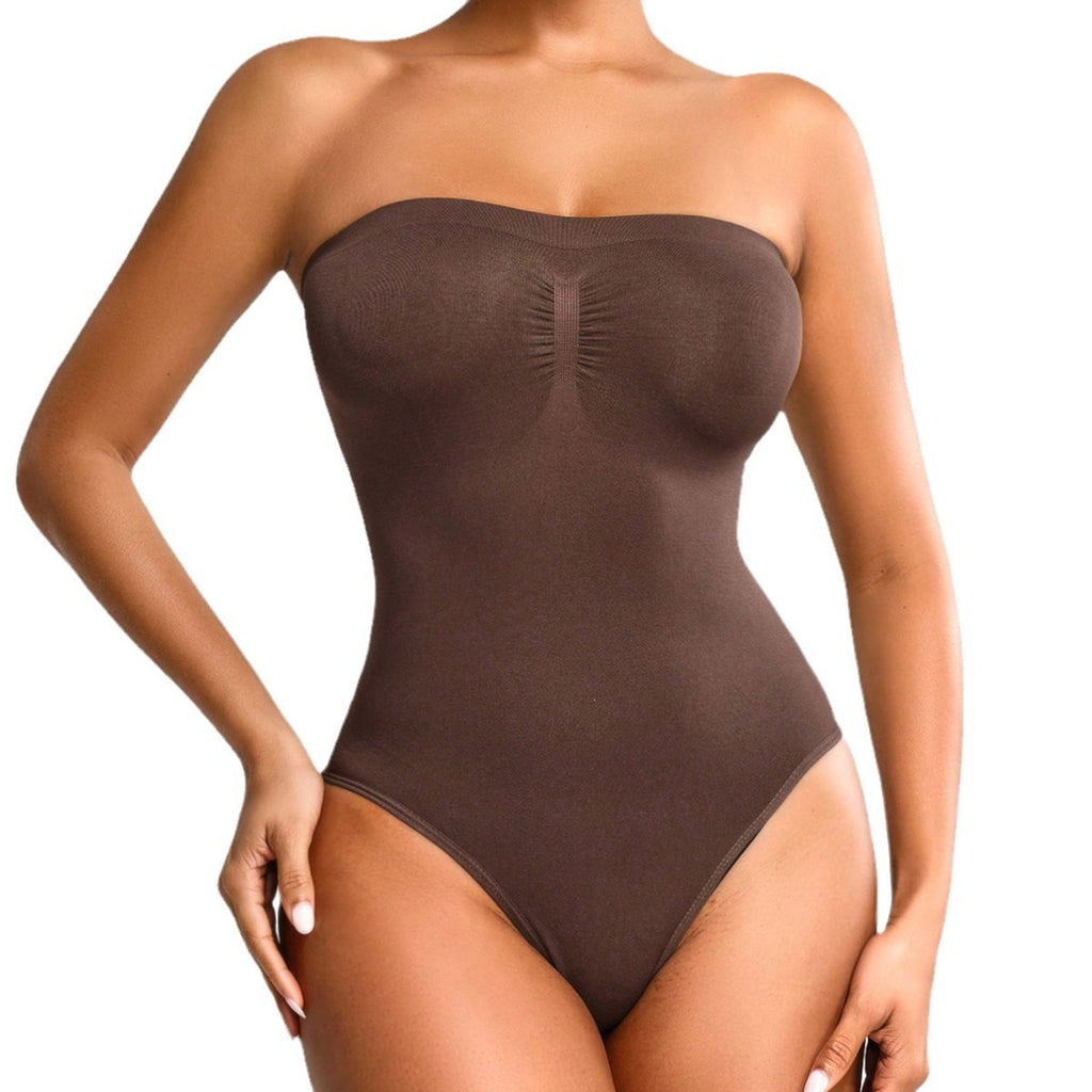 Strapless Triangle Panel Bodysuit