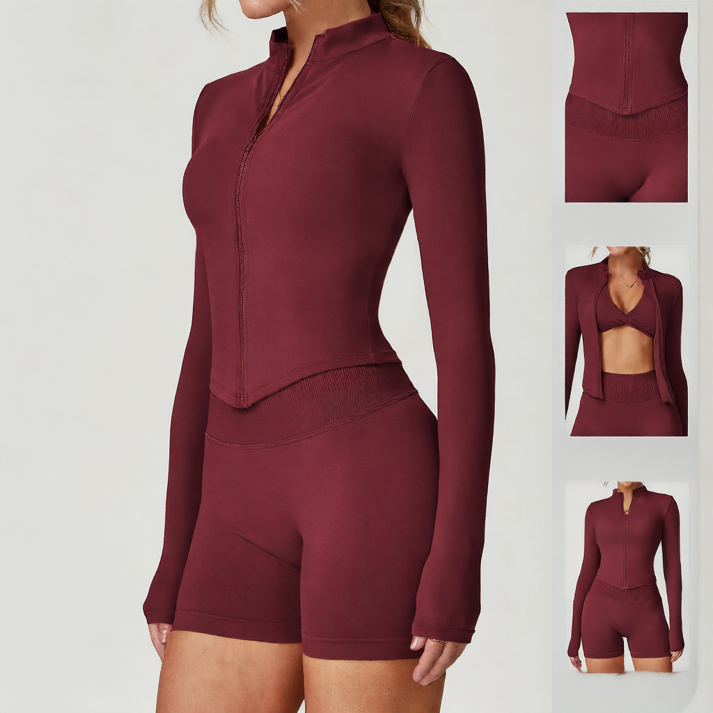 Quick-Dry Fitness Zip-Up Jacket