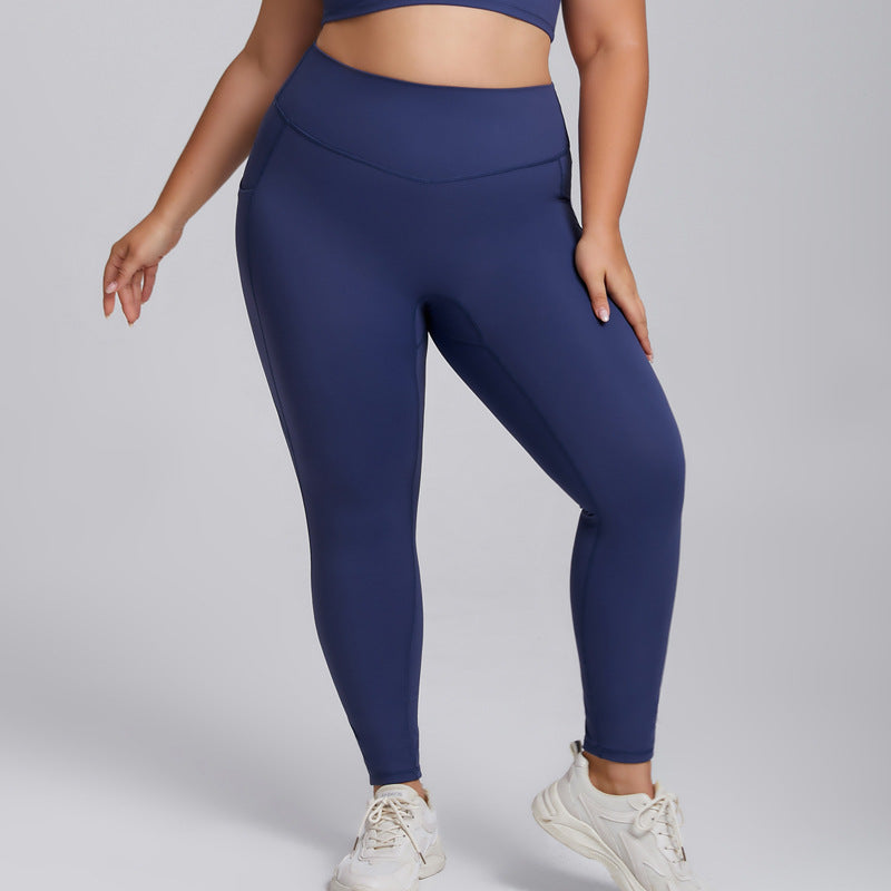 Plus-size yoga set