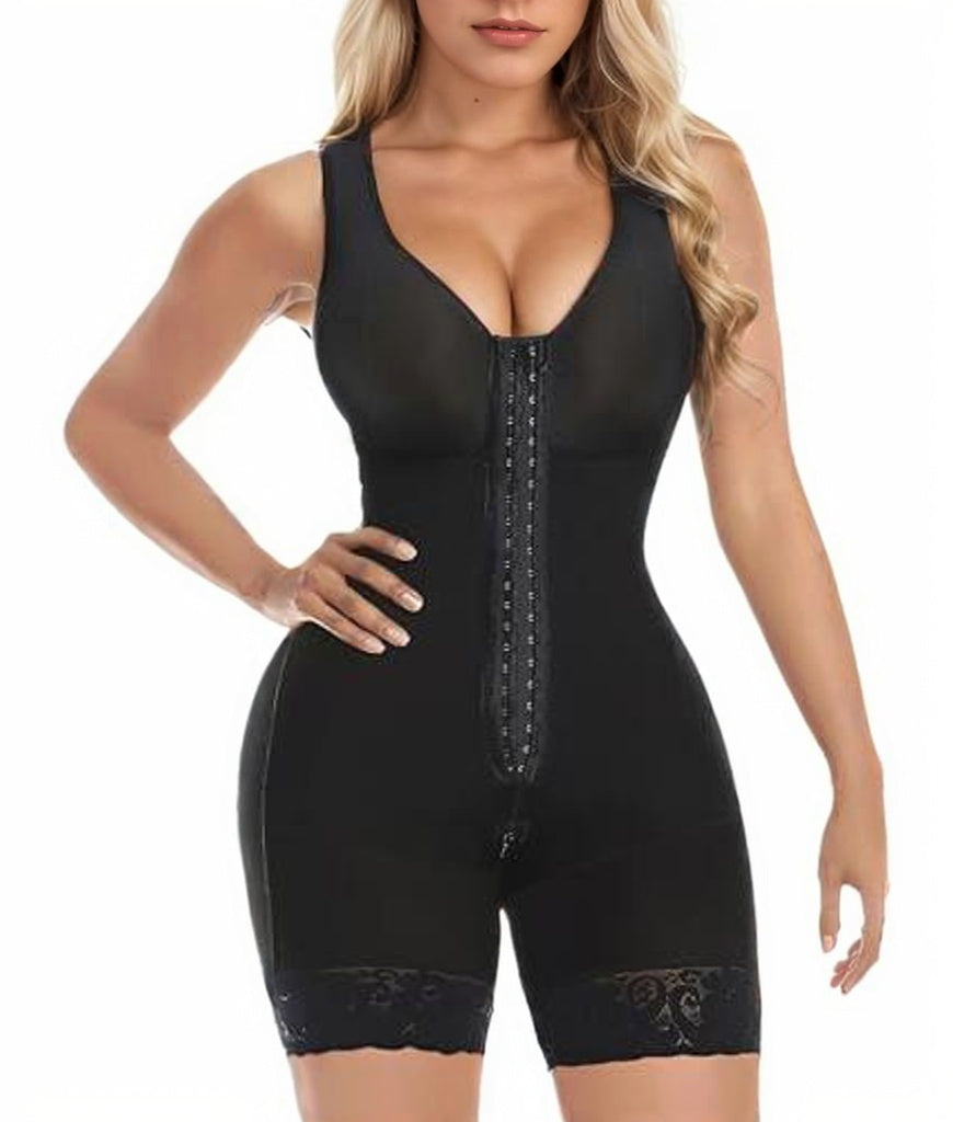 Open-Bust Mid-Thigh Bodysuit