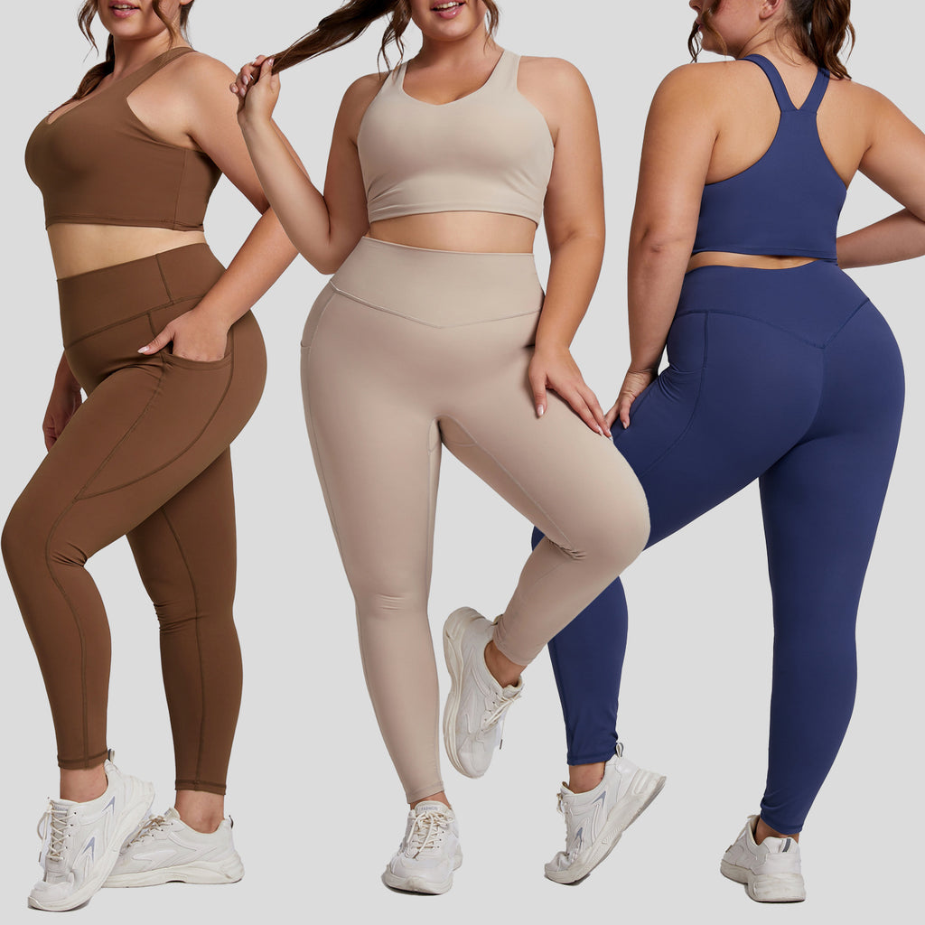 Plus-size yoga set