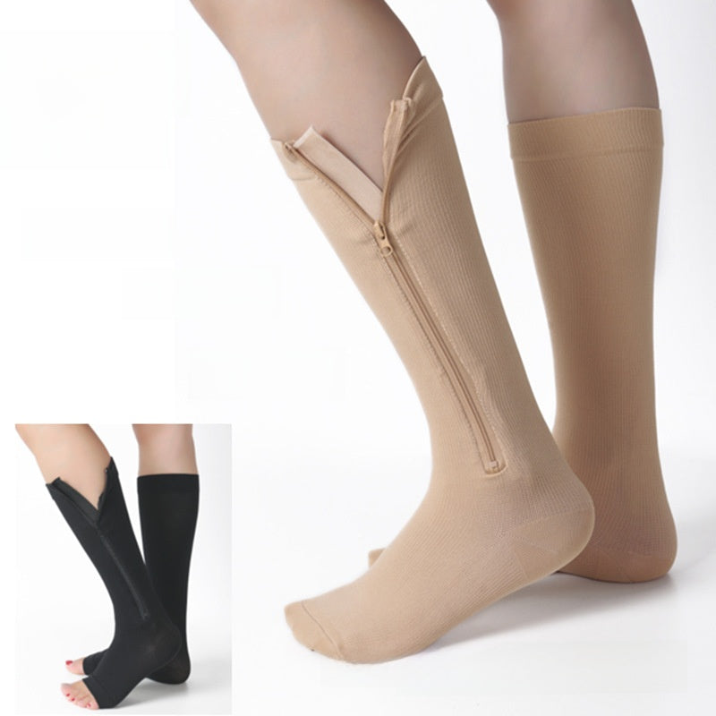 Zipper Compression Socks