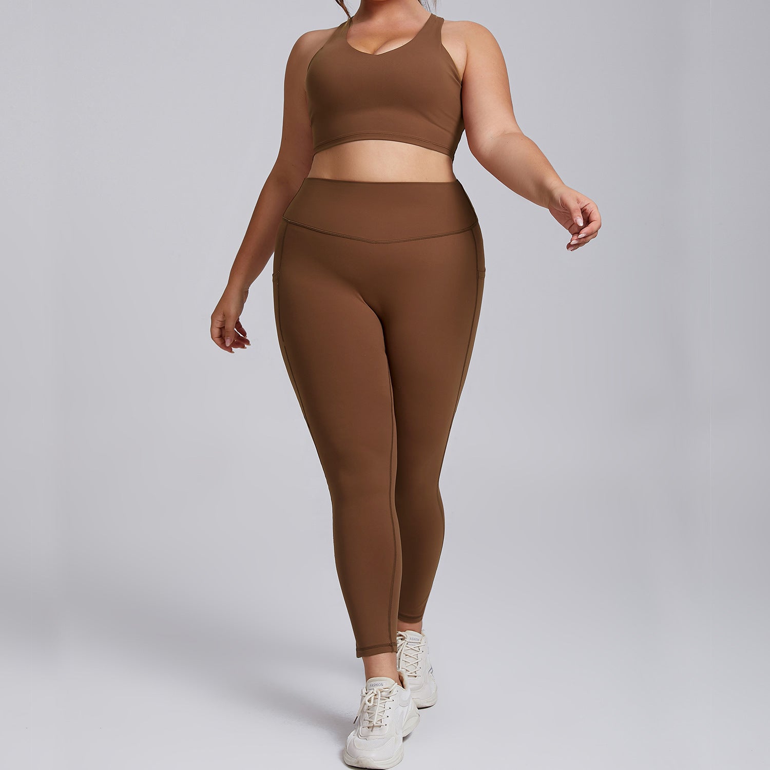 Plus-size yoga set