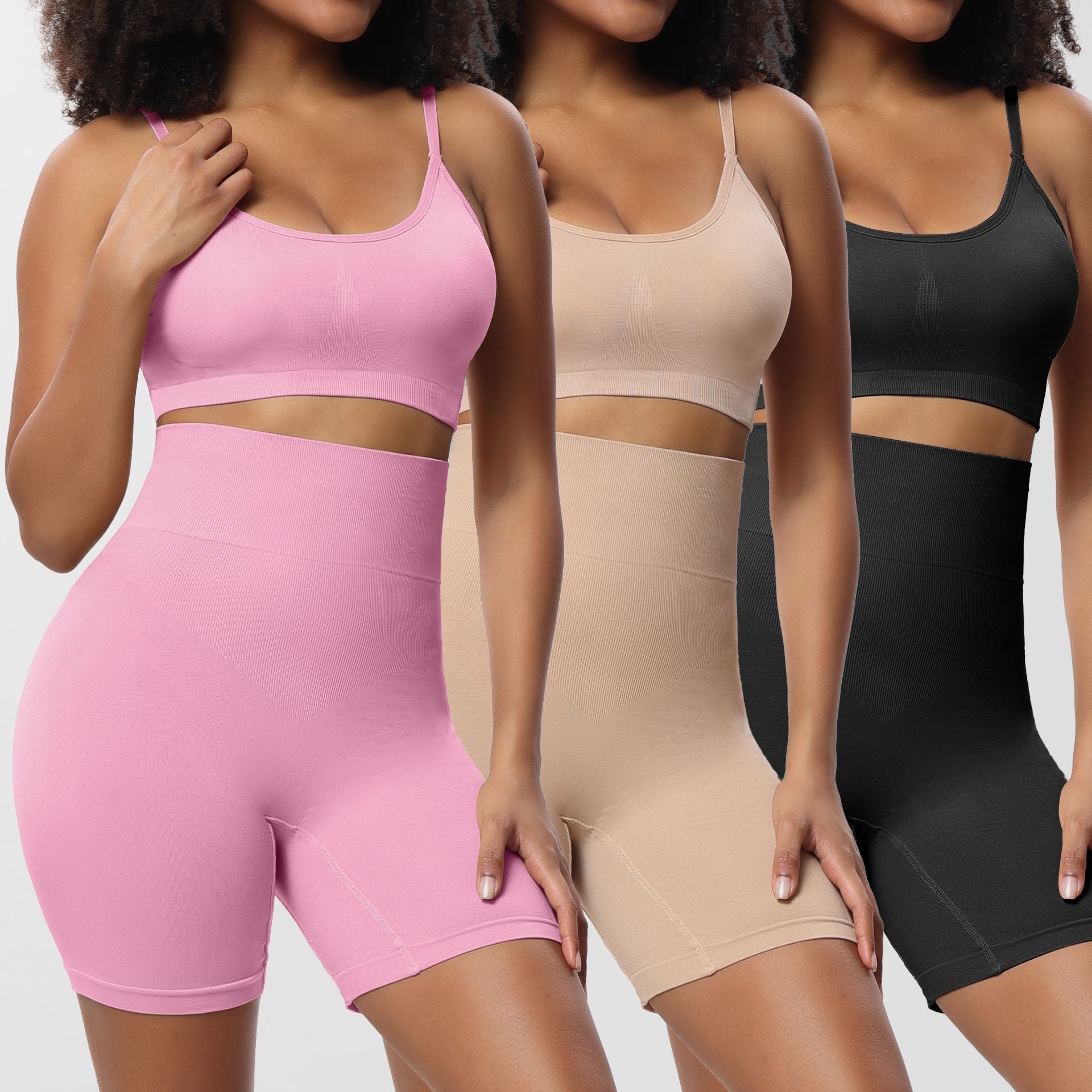 Halter sports bra set without steel rings