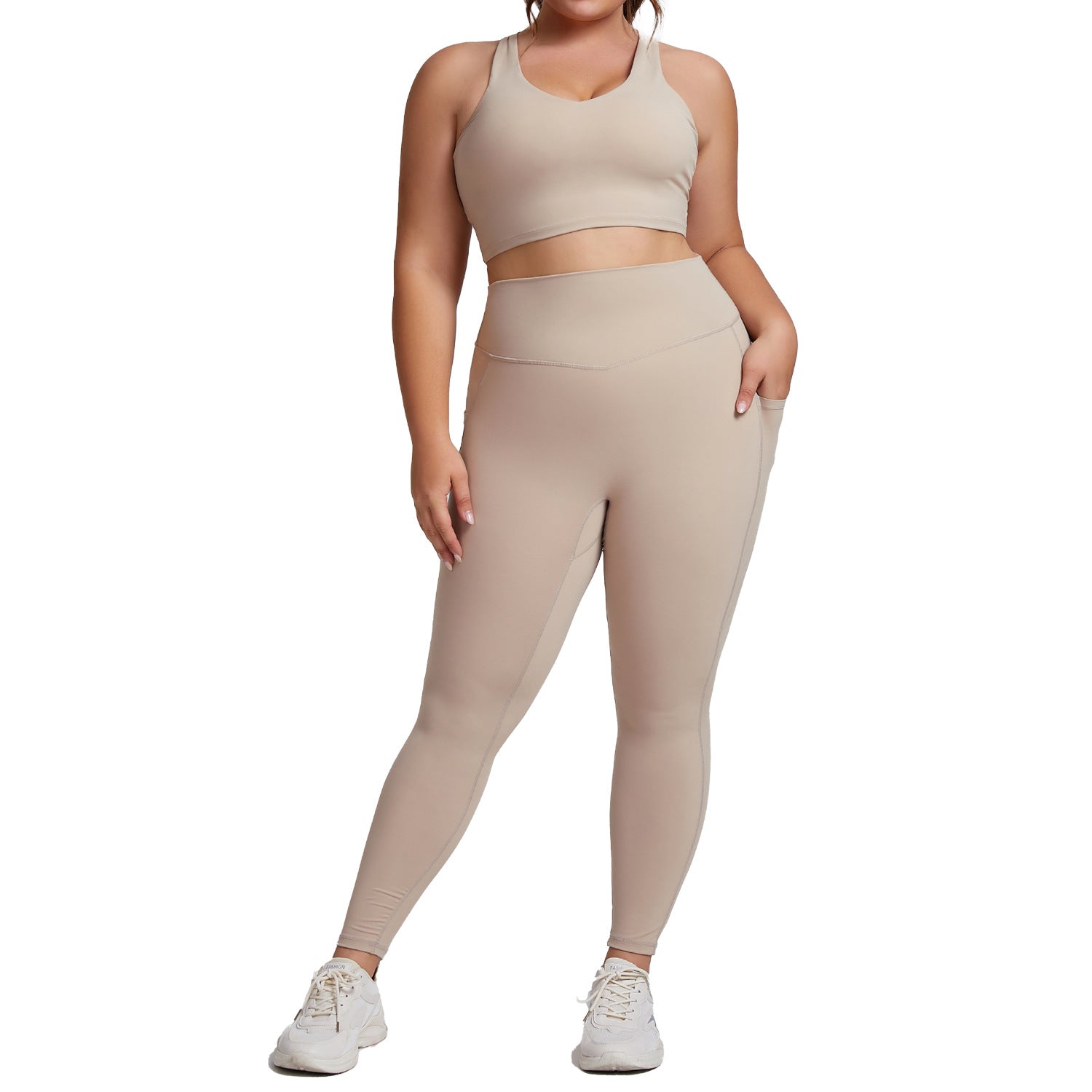 Plus-size yoga set