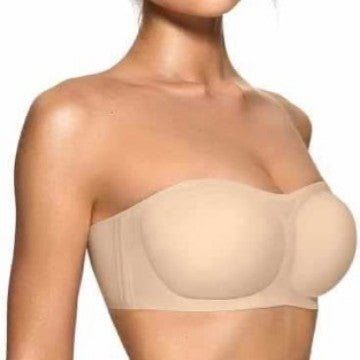 Wireless Strapless Push Up Bandeau Bra