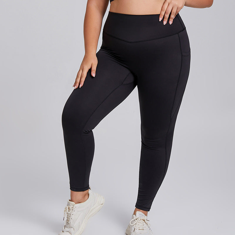 Plus-size yoga set