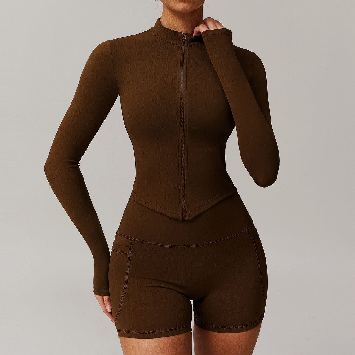 Quick-Dry Fitness Zip-Up Jacket